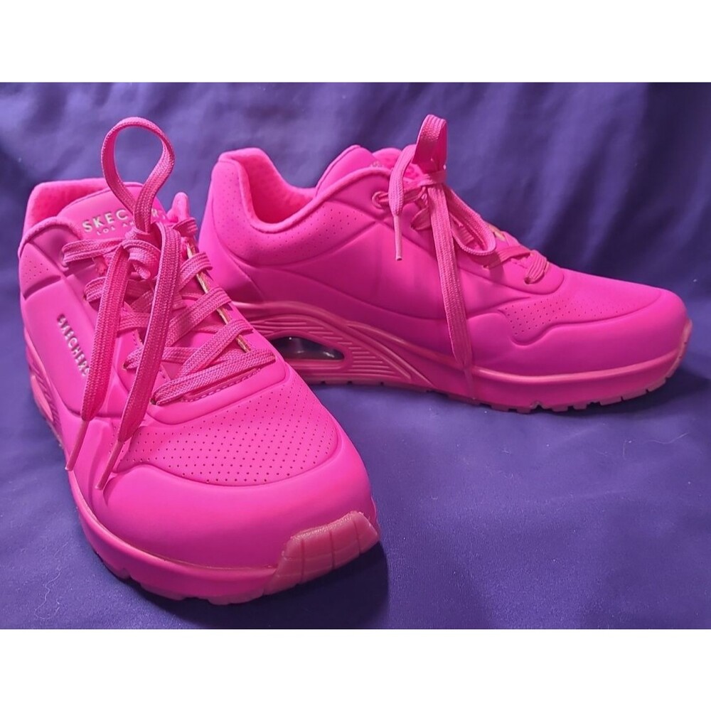 Skechers Uno Night Shades in hot pink Athletic Shoes 73667 Women’s US Size 10